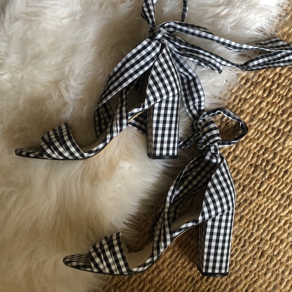 RAYE gingham strappy sandals - Picture 5 of 7